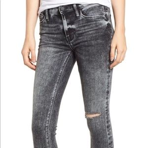 Hudson Nico Raw Hem Crop Skinny Raw Edge Jeans